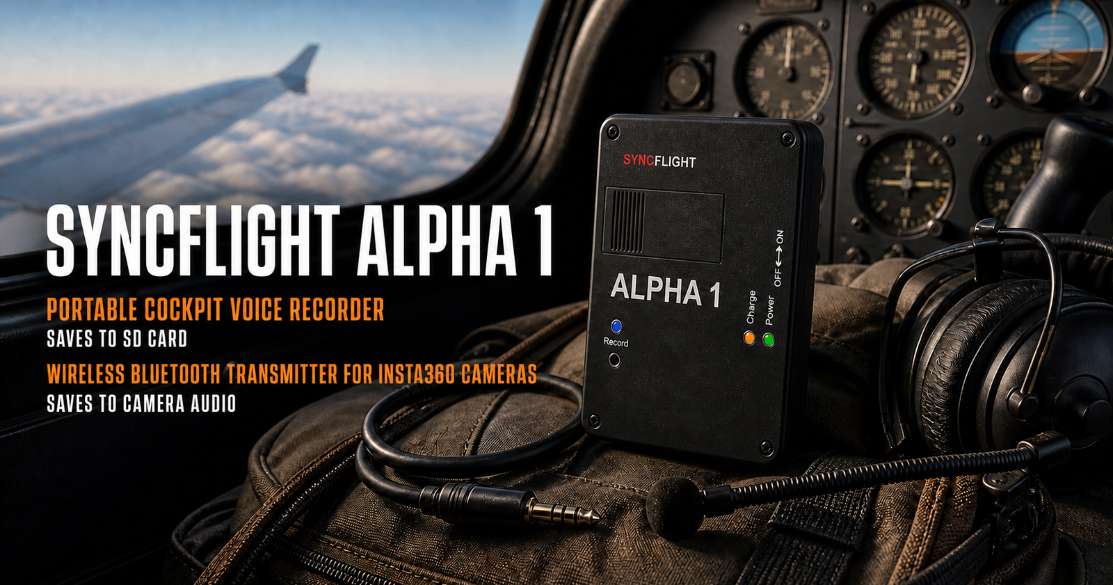 SyncFlight Alpha 1 in a general aviation cockpit